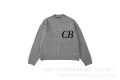 M985 gray crew neck sweater
