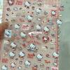 Sanrio Embossed Stereo Nail Art Stickers Apple Katie Paper Cartoon Cute Adhesive Camera Water Cup DIY Nail Stickers