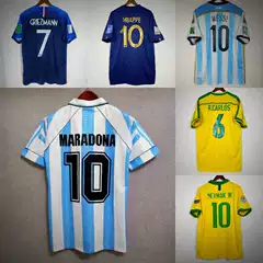 National Team Retro Classic Star Seal 98 Brazil France 14 Germany Argentina Messi C Rozidane