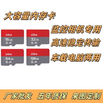 Sandisk Memory Card High-Speed Tf16G32G64G128G Suitable for Surveillance Recorders High-Definition Sd Storage Card Wholesale