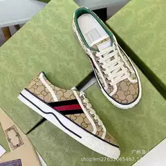 G Brand 1977 Canvas Shoes for Women 2022 Vintage Embroidered Color-Blocking Couple Sneakers Breathable Thin Casual White Shoes