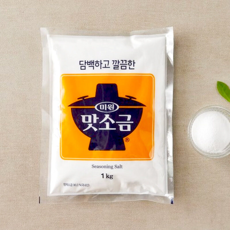 Korean Imported Jeongeong Garden Flavored Salt, Edible Salt, Seasoning Salt, Korean Style, for Soup, Enhances Flavor, Meat Companion, Stir-Frying, Fine Granules