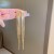 39#Серебряная игла с золотой кисточкой