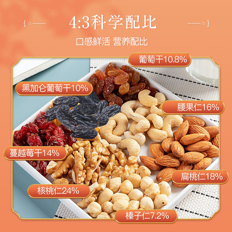 Yao Shengji 500g nuts per day canned mixed nuts pregnant women snacks comprehensive nuts dried Holiday Gifts Wholesale
