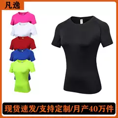 Fanyi Source Factory Tight Quick-drying Summer T-shirt Sports Top Women's Summer Outdoor Fitness Clothing Yoga Clothing Short Sleeve