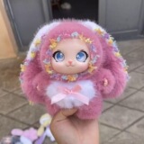 Милый забавный плюшевый кролик с большими ушами, милая подвеска, модная игровая кукла ins wind, милое украшение для домашних животных