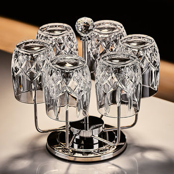 European-style High-value Household Water Cup suit Juice Cup Creative Glass Beer Cup Thickened Glass Whisky Glass