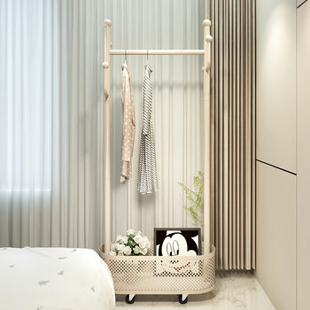Clothes Rack Bedroom Floor-Standing Removable Small Clothes Rack Room Clothes Hanging Bag Rack College Dormitory Coat Rack