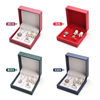 Spot brushed PU set box Jewelry pendant jewelry set box ring pendant earrings three-piece box can add LOGO