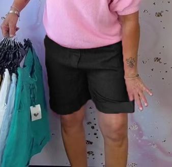 Casual Womens Solid Color Pocket Shorts Summer Style Adjustable Drawstring Versatile Fit Wholesale Available