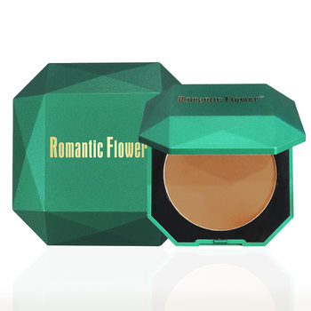 Cross-Border Foreign Trade Export 6-Color Single-Layer Powder Compact for Dark Skin, Waterproof, Sweat-Proof, Full Coverage Concealer Powder Compact