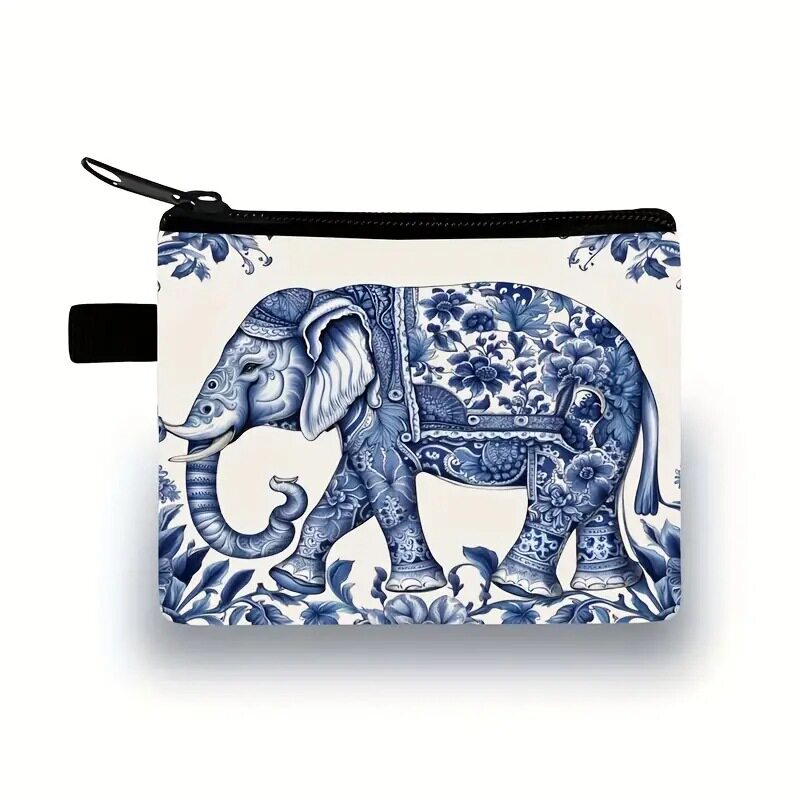 Retro Bohemian Style Women's Mini Coin Purse Zipper Bag Storage Bag Portable Personalized Card Holder Key Bag