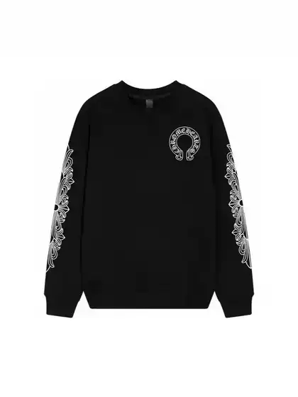 24SS CH horseshoe printed crew neck sweater for couples cross-border exclusive