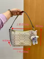 Cocoa 2024 New Fiona zip Underarm Bag Portable Shoulder Crossbody Commuter small size Tote Yuanbao Women's Bag