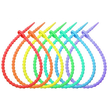 Card tag hanging rope tie clothing toy accessories silicone lanyard data cable storage finishing winder