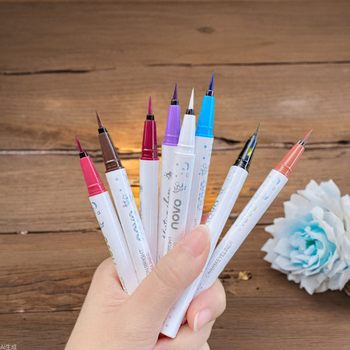 Makeup Novo Colorful Eyeliner Waterproof, Oil-Proof, Quick-Drying, Easy to Remove, Stackable Multi-Colorful Liquid Eyeliner Pen