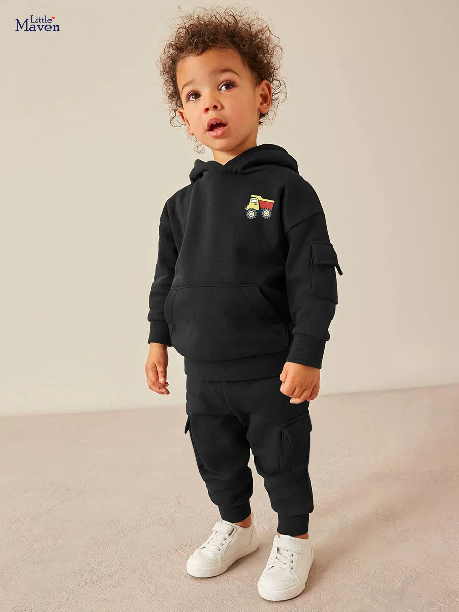 Ensemble sweat à capuche garçon à capuche, nouvel ensemble sweat à capuche garçon manche longue automne