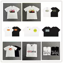Alcatraz Short-Sleeved Street High Street European and American Style Casual Hip-Hop Trendy Men and Women Same Style Trendyy Brand Couple Half-Sleeved T-Shirt