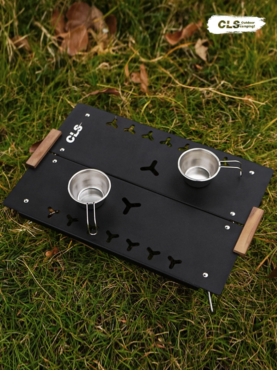 ✅ Outdoor Mini Single-Person Table for Hiking, Camping, Portable Aluminum Alloy Folding Table for Car, Mountain, Picnic