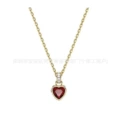 Love red diamond necklace