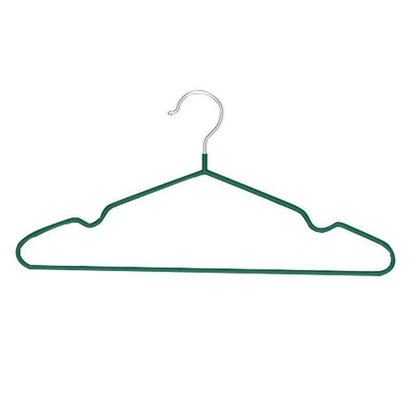Adult Clothes Hanger Stainless Steel Seamless Non-slip Bold Long Supermarket Same Dormitory Balcony Wet and Dry Clothes Hanger