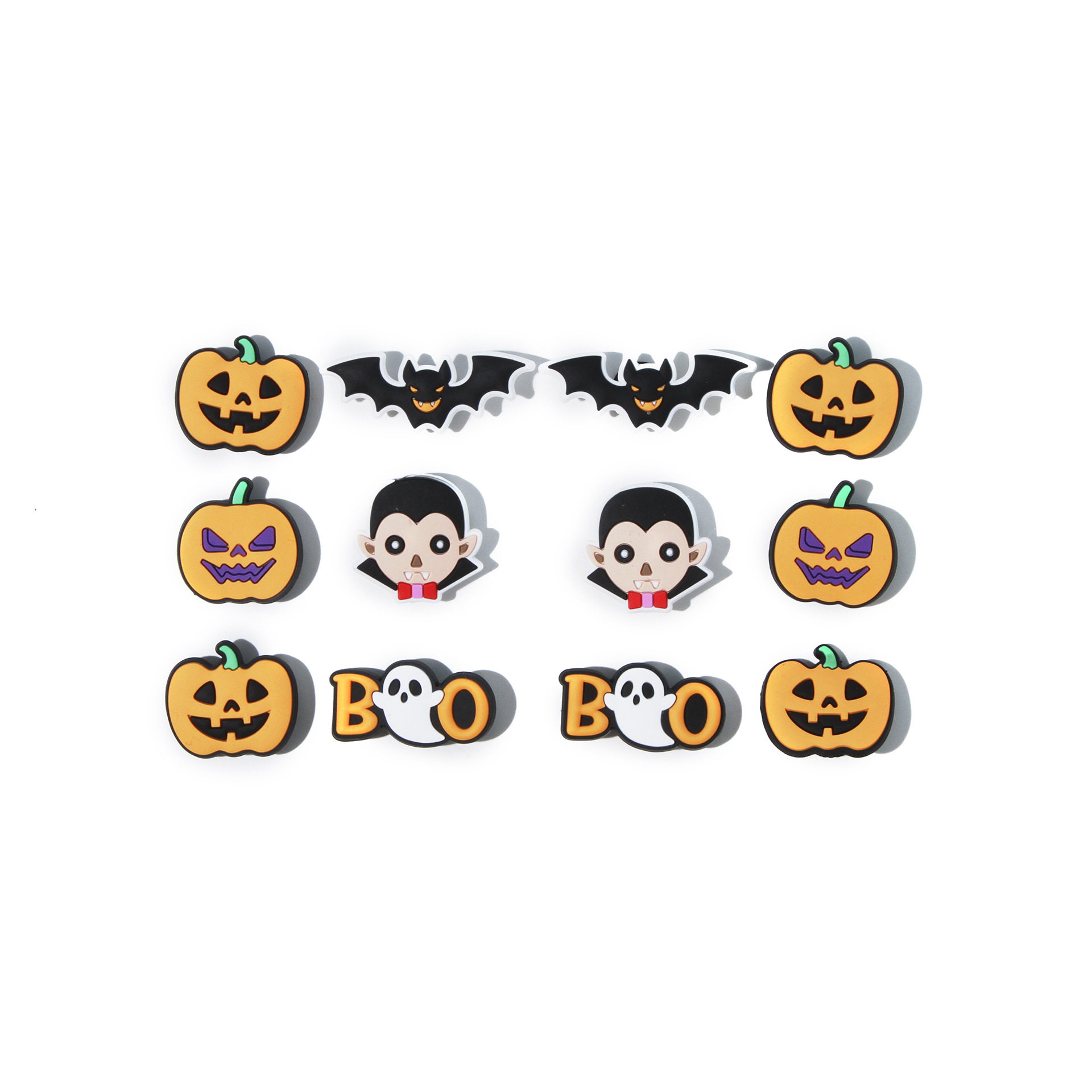 Croc Shoes Flower Detachable Halloween Accessories Cartoon Accessories Christmas Shoe Buckles Pvc Wholesale Cute Cross-Border