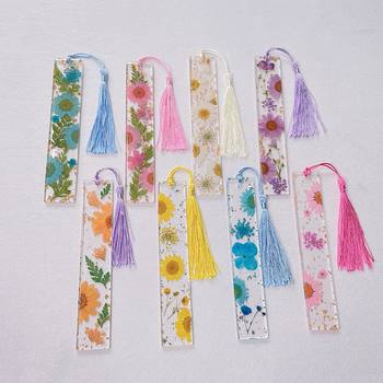 Spot Creative Glue Bookmarks, Dried Flower Bookmarks, Real Flower Resin Crystal Glue Bookmarks, Student Teacher's Day Gifts