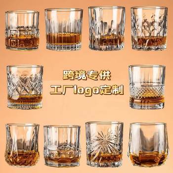 Crystal Wine Glass Whiskey Glass Wine Glass Bar Light Luxury Classical Large Beer Glass Spirits Wine Set