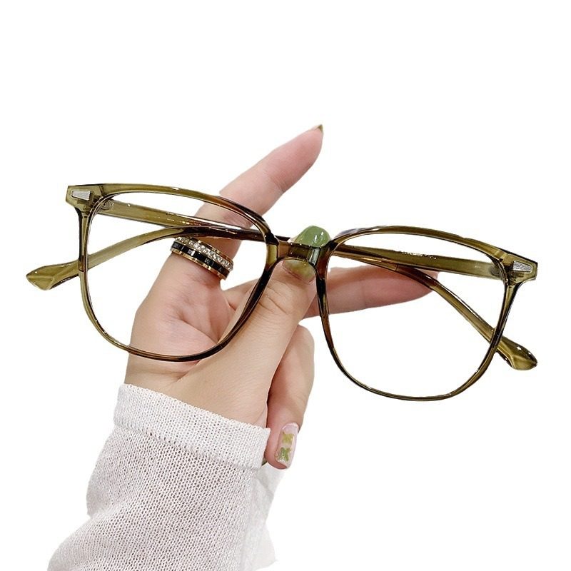 New trendy myopia glasses box ultra-light plain glasses TikTok popular glasses frame anti-blue light can be equipped with myopia