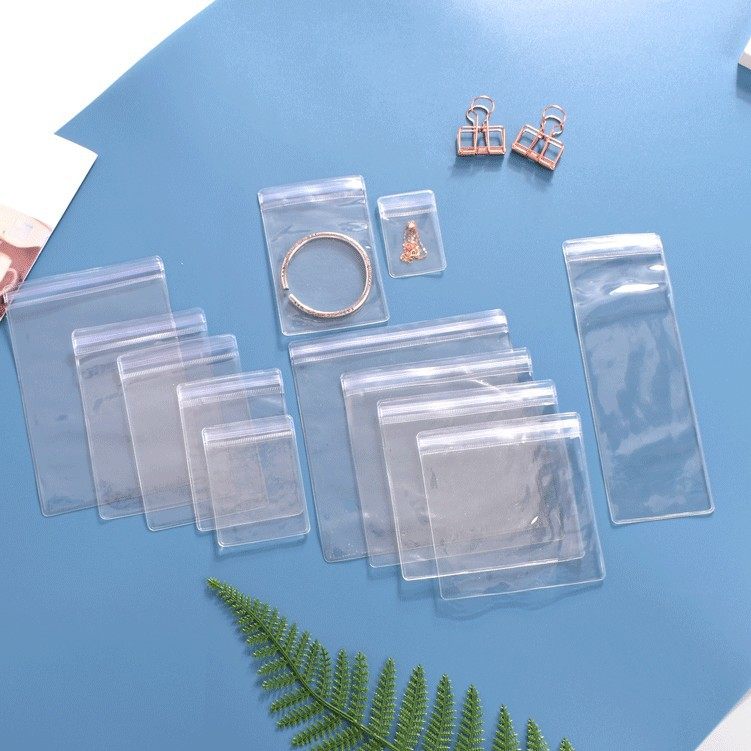 Rectangular Transparent Pvc Ziplock Bag, Jewelry, Jewelry, Jewelry Packaging Bag, Storage Bag, Buddhist Beads Plastic Bag