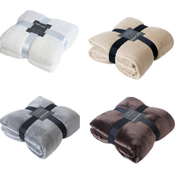 Amazon Blanket Flannel Blanket Summer Cool Air Conditioning Cover Dormitory Students Coral Velvet Double Nap Cloud Mink Velvet