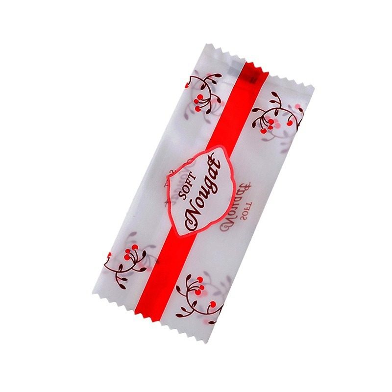 Nougat Packaging Bag Candy Milk Slice Candy Paper Baking Frosted Transparent Machine Sealed Bag Nougat Milk Jujube Packaging Bag