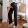 Pregnant Women's Wide-Leg Pants Plus Size Women's Spring & Fall Outer Wear Straight-Leg Draped Maternity Wide-Leg Pants Thin New Spring and Summer Maternity Wear