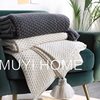 Ins Scandinavian Style Sofa Blanket Office Nap Blanket Tassel Knitted Ball Wool Casual Air Conditioning Small Blanket