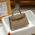 Elephant gray gold buckle