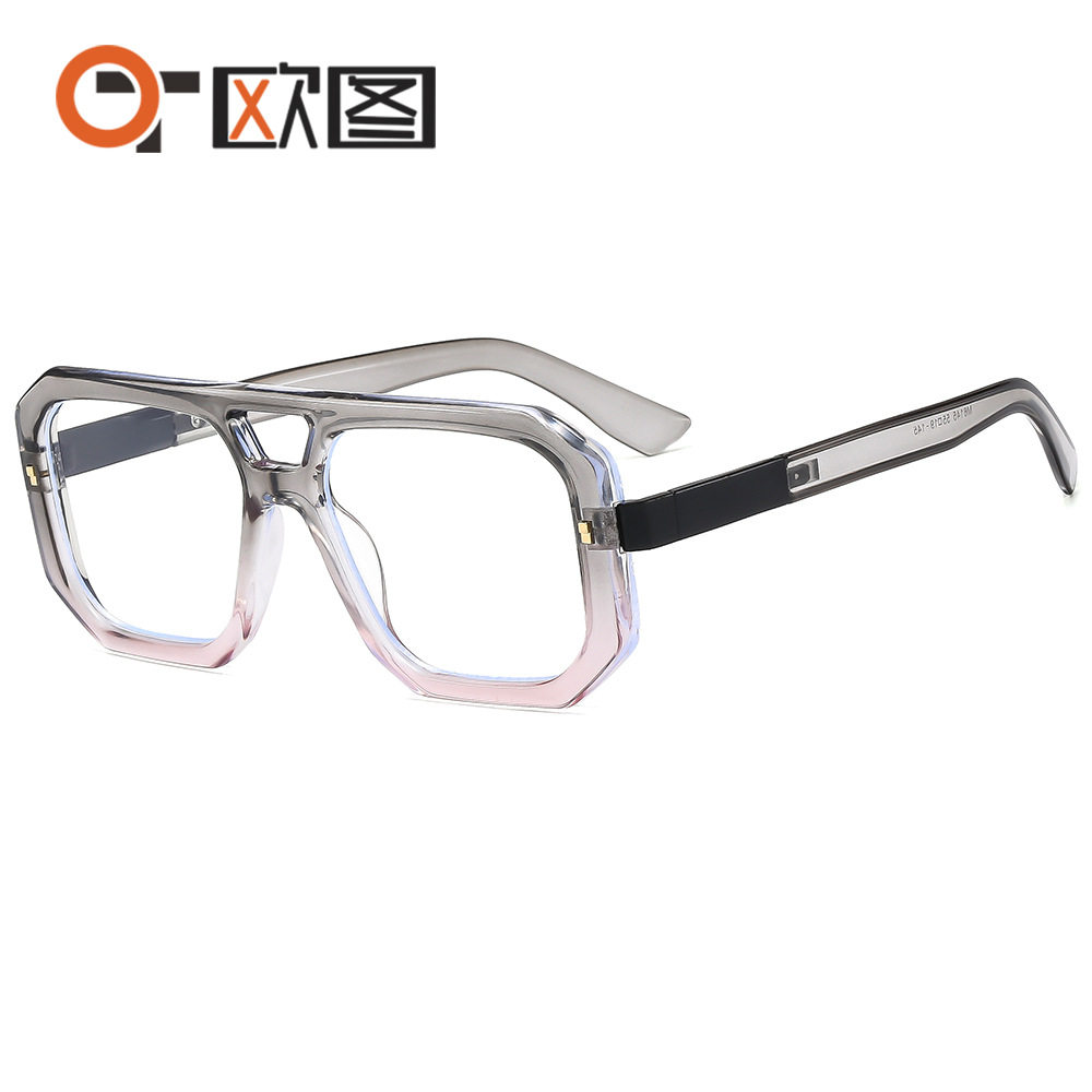 Artistic retro men's and women's plain glasses M6145 box all-match face repair glasses frame