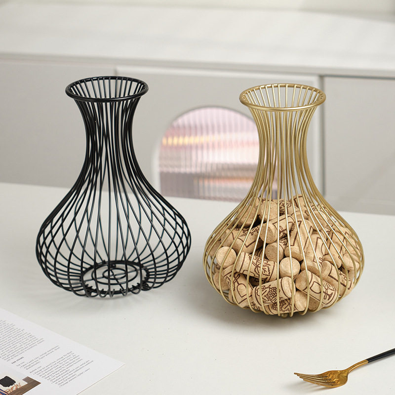Cross-border Wine Stopper Storage Basket Cork Wine Bottle Stopper Storage Basket Wine Stopper Collection Basket Bar Ornaments