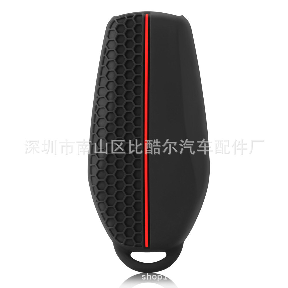 Suitable for BYD Dolphin Remote Control 4 Key Honeycomb Pattern Silicone Key Case BYD Han Song Yuan plus Car Key Case