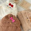 Cartoon bear cloak cute autumn and winter thickened warm blanket shawl hooded student lunch break nap blanket cloak