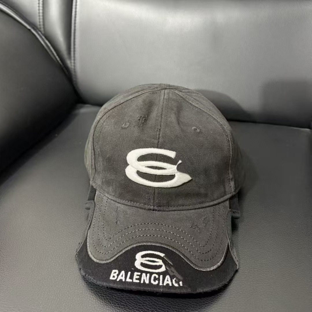 Letter Washed Notch High Quality Personalized Fashion Casual All-match European and American Men and Women Cap Baseball Cap