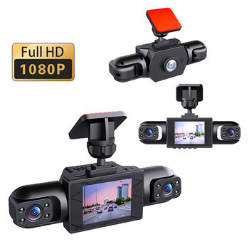 New Four-Recording Driving Recorder 4K High-Definition Car Front and Inside 360-Degree Angle Wide-Angle Shooting Loop Video