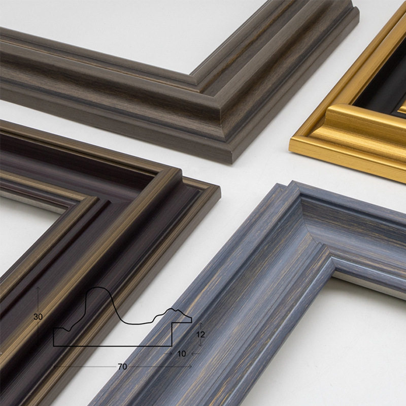 Source Manufacturer Customized American Golden Photo Frame Outer Frame European Retro Ps Picture Frame Mirror Frame Oil Painting Decorative Picture Frame Strip