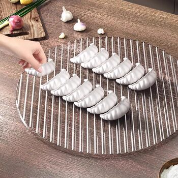 Dumpling curtain cover curtain simple dumplings dumpling tray household kitchen dumpling mat plate round non-stick surface