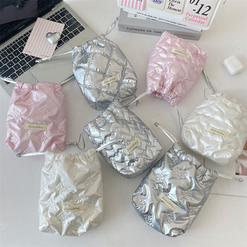 56233 Pu Glossy Girls Go Out to Play Portable Cute Bag Polaroid Camera Storage Bag Anti-Fall Soft