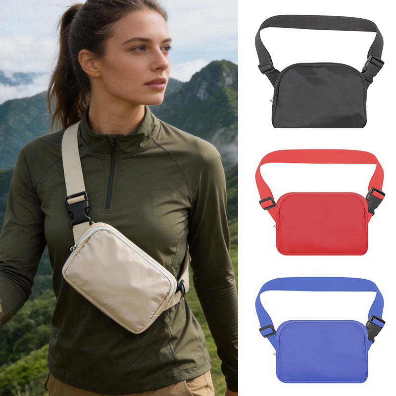 Cross-border lulu same style nylon waist bag waterproof ches...