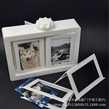 Polaroid Rotating Photo Frame Stereo Page Turning Table Ritual Desktop Decoration 12 Card Slots Photo Empty Frame Photo Album