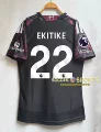 2627 liverpool away custom #22 player jersey + league captain's armband