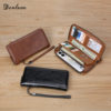 Men's Wallet Long Zipper Wallet Youth Simple Fashion Wallet Multi-Functional Card Holder Large Capacity Clutch Trendy