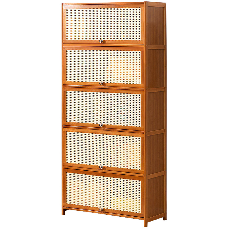 书架书柜置物架带柜门储物柜一体格子柜展示柜落地多层客厅置物柜