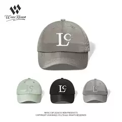 Big head circumference LC embroidery cap men and women running sports hat light breathable waterproof quick-drying baseball cap wholesale